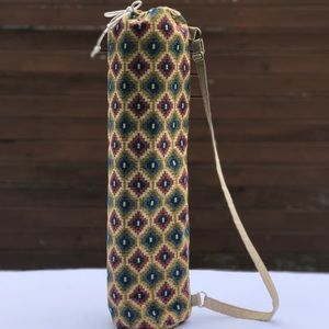 Handmade Sling Yoga Bag (Red & Blue Diamonds)